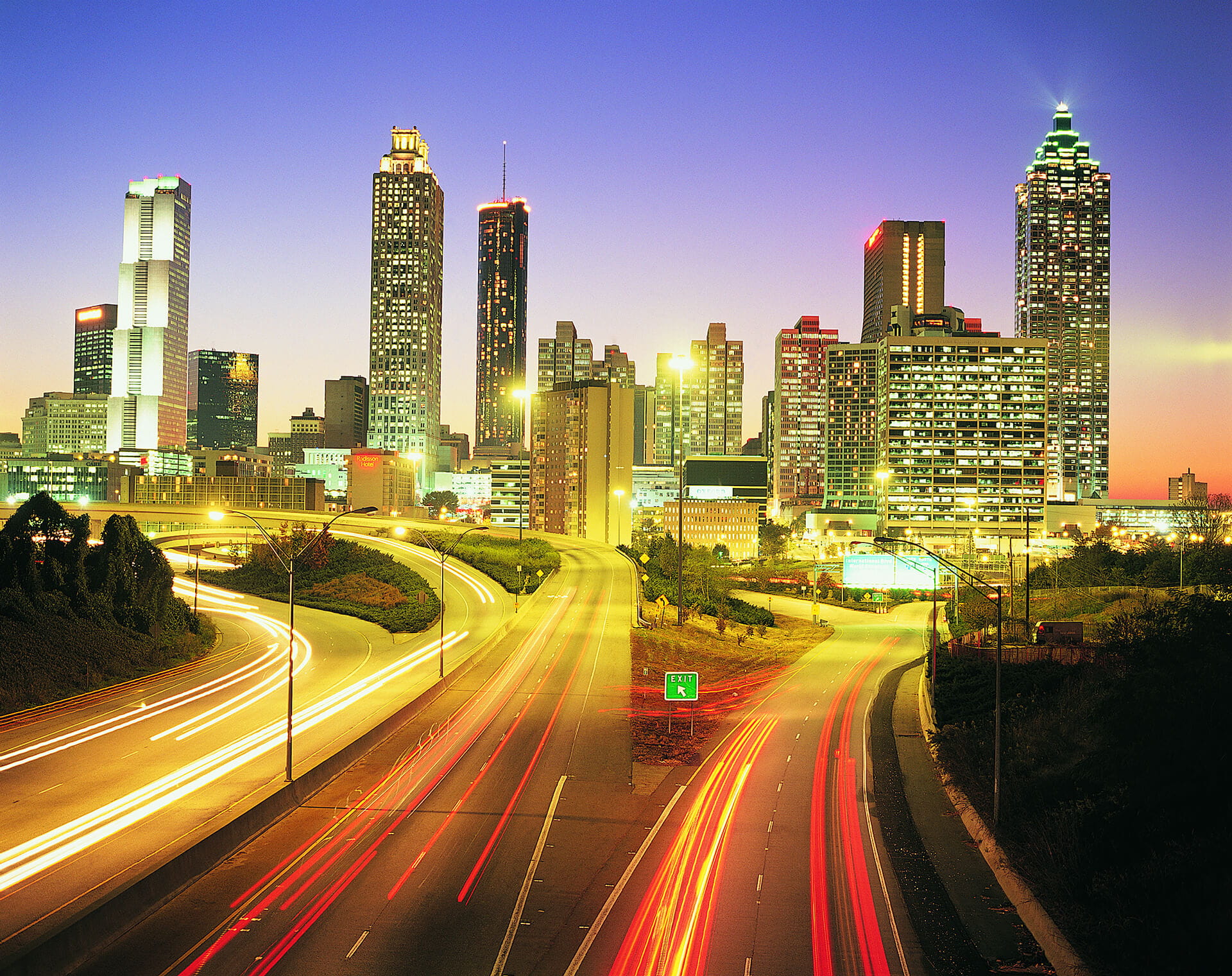 Atlanta Traffic Skyline