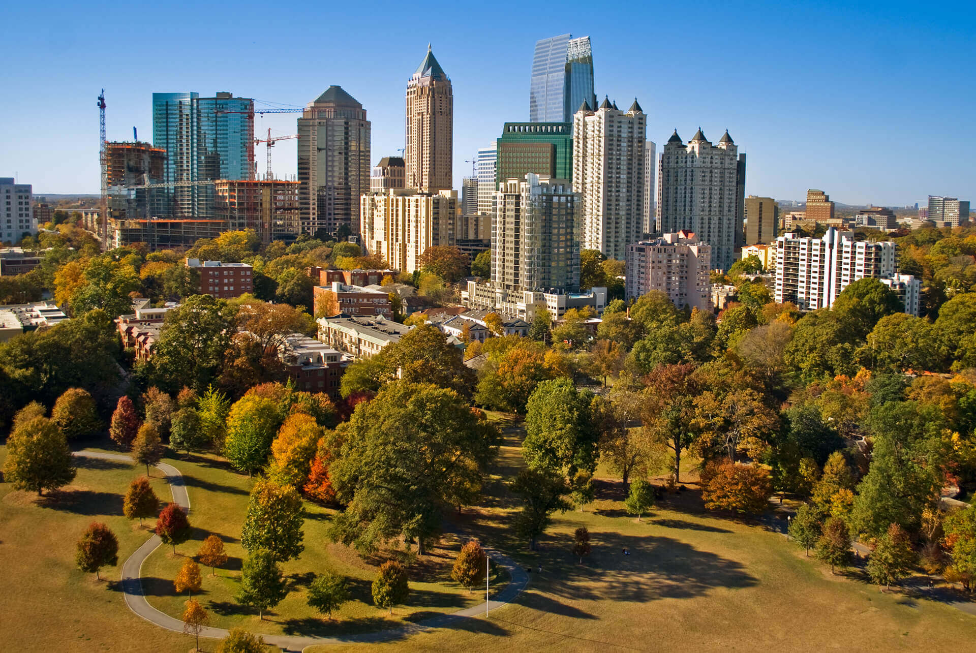Piedmont park during fall